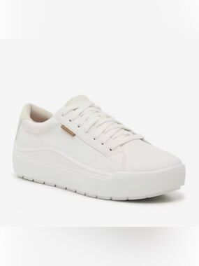 Dr. Scholl's Time Off Platform Sneaker - Women's Size 6 D White